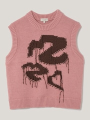 Jigsaw Pink Graffiti Lips Tank - Image 7 of 7