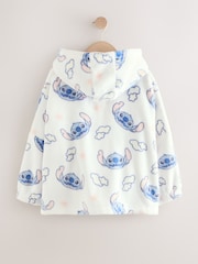 White/Blue Lilo and Stitch Fleece Cropped Hooded Blanket (3-16yrs) - Image 4 of 4