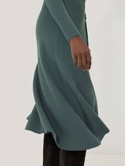 Jigsaw Green Braided Knit Dress - Image 5 of 6