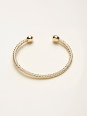 FatFace Gold Tone Rope Bangle - Image 1 of 2