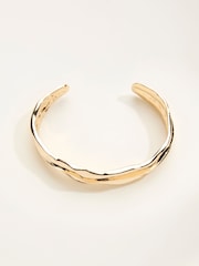 FatFace Gold Tone Chunky Bangle - Image 1 of 2