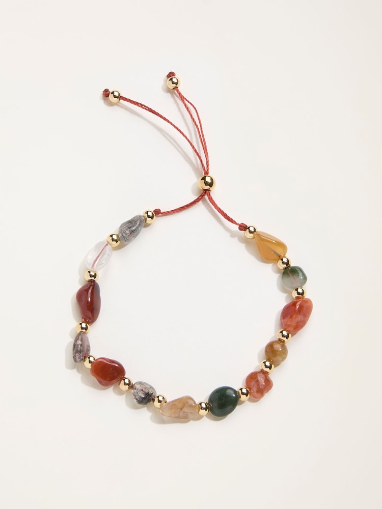 FatFace Multi Colour Bead Bracelet - Image 1 of 2 FatFace Multi Colour Bead Bracelet - Image 1 of 2
