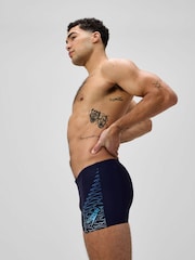 Speedo Blue Medley Logo Aqua Shorts - Image 3 of 6