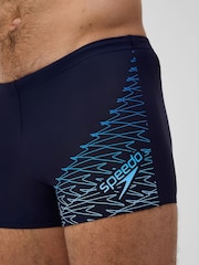 Speedo Blue Medley Logo Aqua Shorts - Image 4 of 6