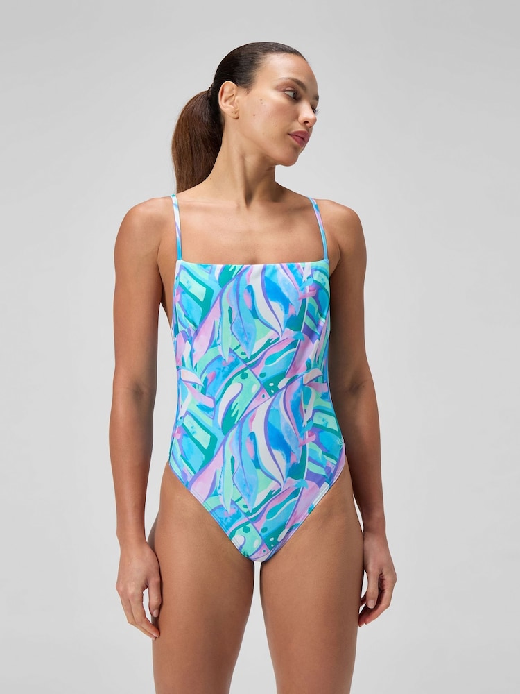 Speedo Blue Adjustable Thinstrap Swimsuit - Image 1 of 6