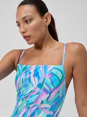 Speedo Blue Adjustable Thinstrap Swimsuit - Image 4 of 6