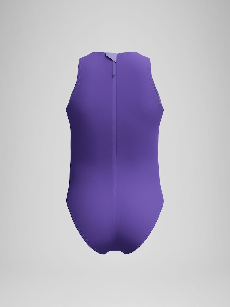 Speedo Purple Printed Swimsuit - Image 4 of 4 Speedo Purple Printed Swimsuit - Image 4 of 4