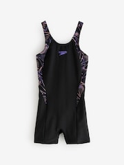Speedo Black Hyperboom Splice Swimsuit - Image 1 of 1