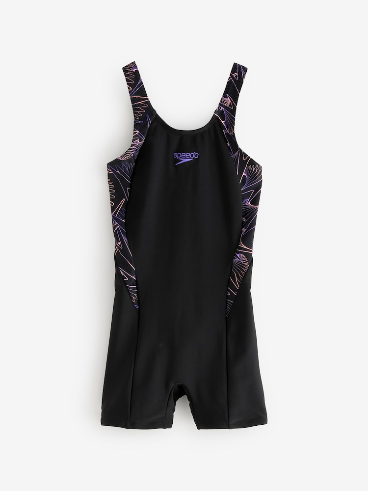 Speedo Black Hyperboom Splice Swimsuit - Image 1 of 1