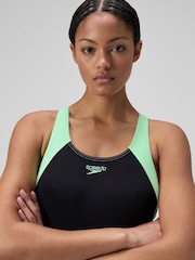 Speedo Black Hyperboom Splice Laneback Swimsuit - Image 5 of 6