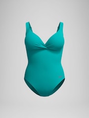 Speedo Blue Shaping Womens Cross Knot 1 Piece Swimsuit - Image 6 of 6