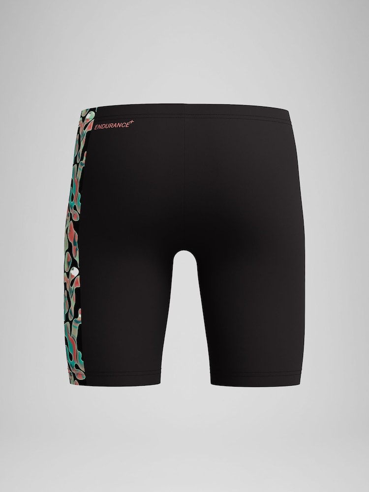 Speedo Black Digital All-Over Panel Jammer Swim Shorts - Image 2 of 3