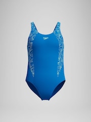 Speedo Blue Hyperboom Splice Muscleback Swimsuit - Image 1 of 4