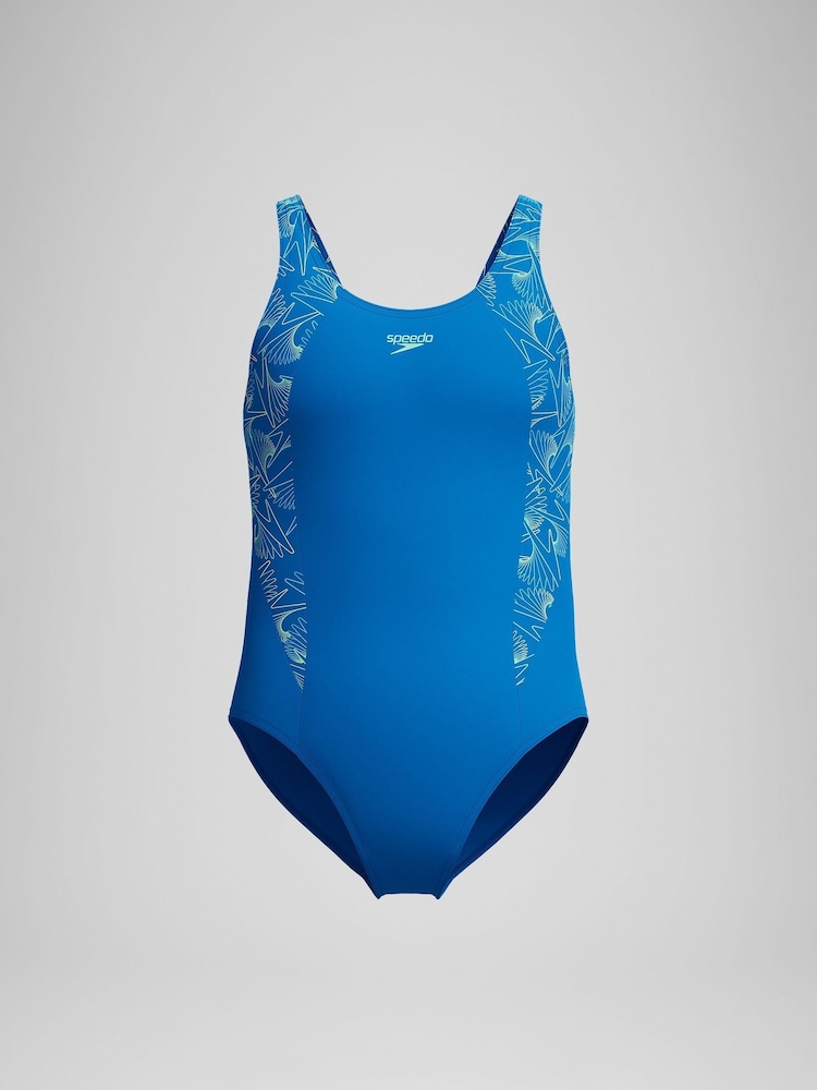 Speedo Blue Hyperboom Splice Muscleback Swimsuit - Image 1 of 4