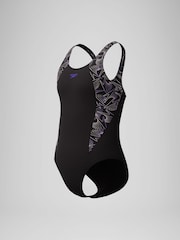 Speedo Black Hyperboom Splice Muscleback Swimsuit - Image 4 of 4