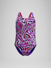 Speedo Pink Digital Printed Swimsuit - Image 1 of 4