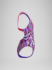 Speedo Pink Digital Printed Swimsuit - Image 2 of 4
