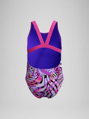 Speedo Pink Digital Printed Swimsuit - Image 3 of 4