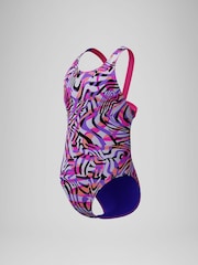 Speedo Pink Digital Printed Swimsuit - Image 4 of 4