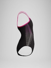 Speedo Pink Platisol Placement Thinstrap Swimsuit - Image 2 of 4