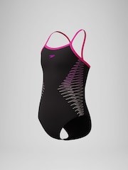 Speedo Pink Platisol Placement Thinstrap Swimsuit - Image 4 of 4