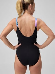 Speedo Black Shaping Lunalustre Swimsuit - Image 2 of 6