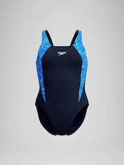 Speedo Blue Hyperboom Splice Muscleback Swimsuit - Image 6 of 6