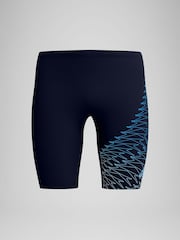 Speedo Blue Medley Logo Jammer Swim Shorts - Image 6 of 6