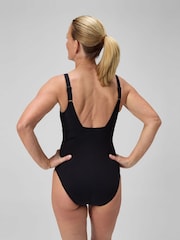 Preto ébano - Maiô Speedo Shaping Contour Eclipse - Imagem 2 de 6