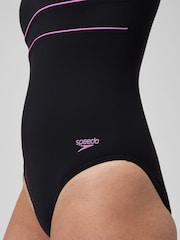 Preto ébano - Maiô Speedo Shaping Contour Eclipse - Imagem 5 de 6