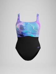 Speedo Black Shaping Contour Eclipse Swimsuit - Image 6 of 6
