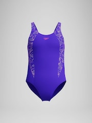 Speedo Purple Hyperboom Splice Muscleback Swimsuit - Image 1 of 4