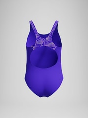 Speedo Purple Hyperboom Splice Muscleback Swimsuit - Image 3 of 4