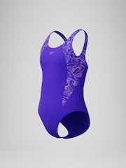 Speedo Purple Hyperboom Splice Muscleback Swimsuit - Image 4 of 4