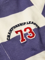 Monsoon Blue Stripe Long Sleeve Rugby 100% Cotton Rugby Shirt - Image 4 of 4