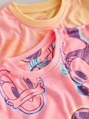 وردي - حزمة من 2 ملابس النوم بطبعة Minnie Mouse مرخصة (2-15 سنة) - صورة 8 من 9