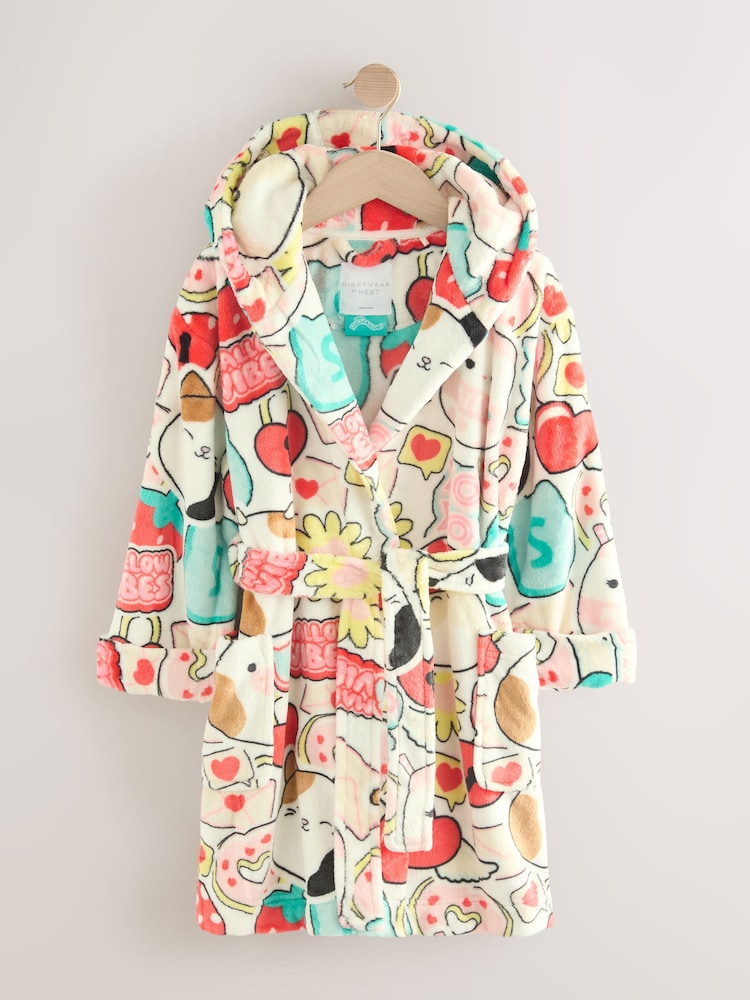 Red/Ecru Squishmallow Dressing Gown (5-16yrs) - Image 1 of 4