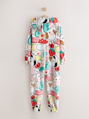 Red/Ecru Squishmallow Fleece All-In-One (6-14yrs) - Image 1 of 4
