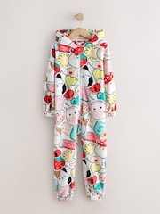 Red/Ecru Squishmallow Fleece All-In-One (6-14yrs) - Image 2 of 4