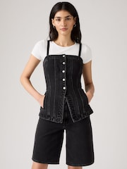 Levi's® Tailored Denim Bustier Blouse - Imagen 2 de 5