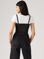 Levi's® Tailored Denim Bustier Blouse - Imagen 3 de 5