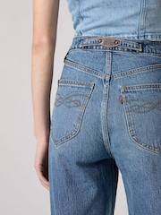 Levi's® Bows And Arrows Ribcage Full Length Western Jeans - Image 6 of 9