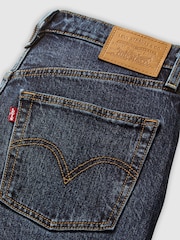 Levi's® Mid Blue Denim Ribcage Full Length Jeans - Image 7 of 9