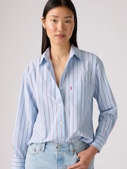 Levi's® Chambray Blue Harlie Boyfriend Shirt - Image 3 of 6