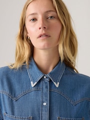 Levi's® Going Steady Tipped Theodora Western Denim Shirt - Image 4 of 4