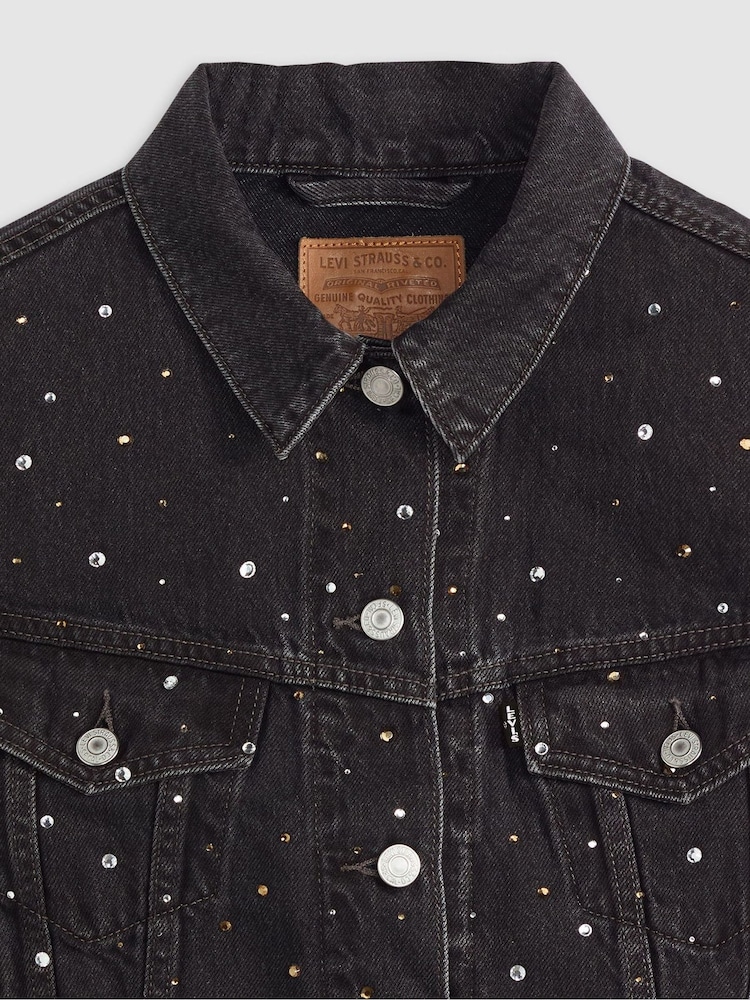Levi's® Dazzle Me Smoke Shrunken 90s Denim Vest Gilet - Image 2 of 4