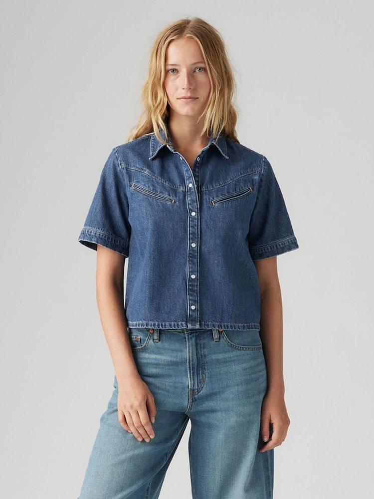 Levi's® Sledge Sister Rinoa Camo Shirt - Image 1 of 7 Levi's® Sledge Sister Rinoa Camo Shirt - Image 1 of 7
