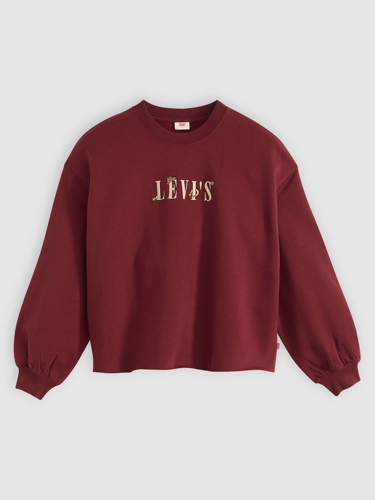 Levi's Western Chocolate Truffle Leo Branded Western Crew Sweatshirt - Image 6 of 6
