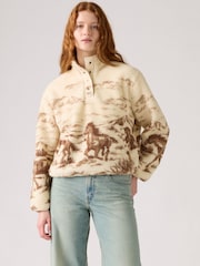 Levi's® Whisper White Kasey Sherpa Fleece Pullover - Image 1 of 6