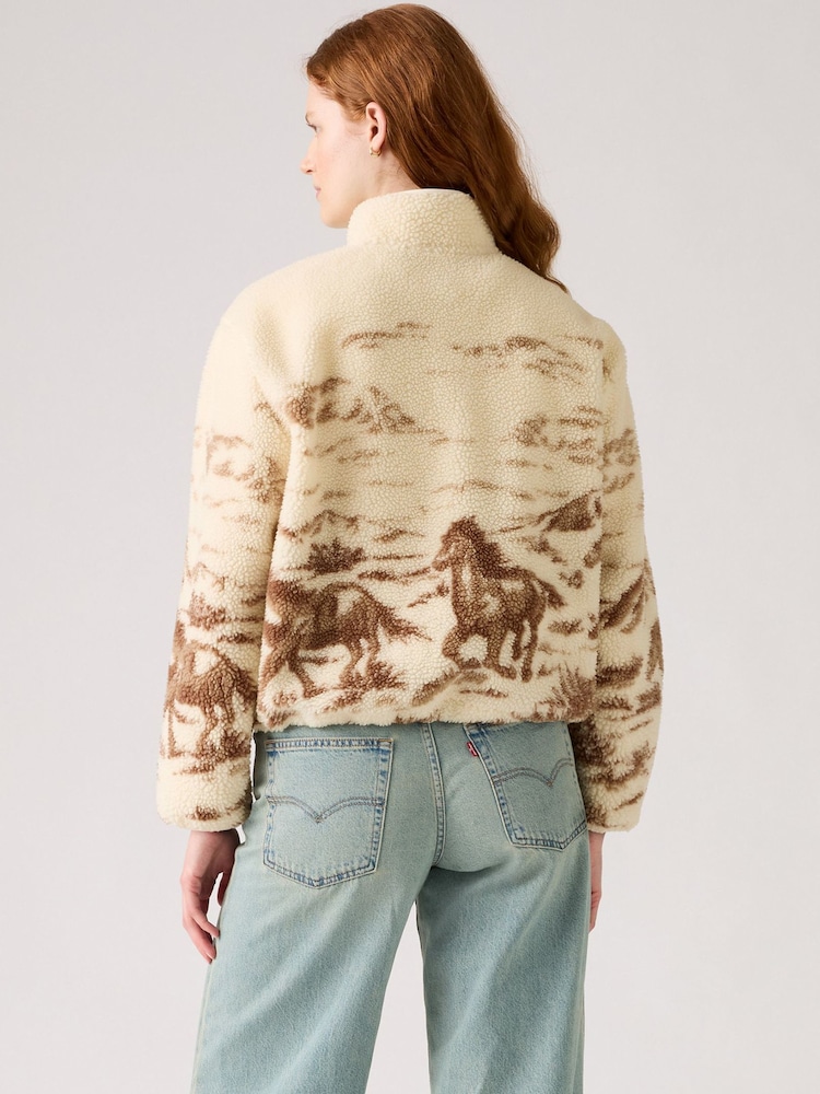 Levi's® Whisper White Kasey Sherpa Fleece Pullover - Image 2 of 6